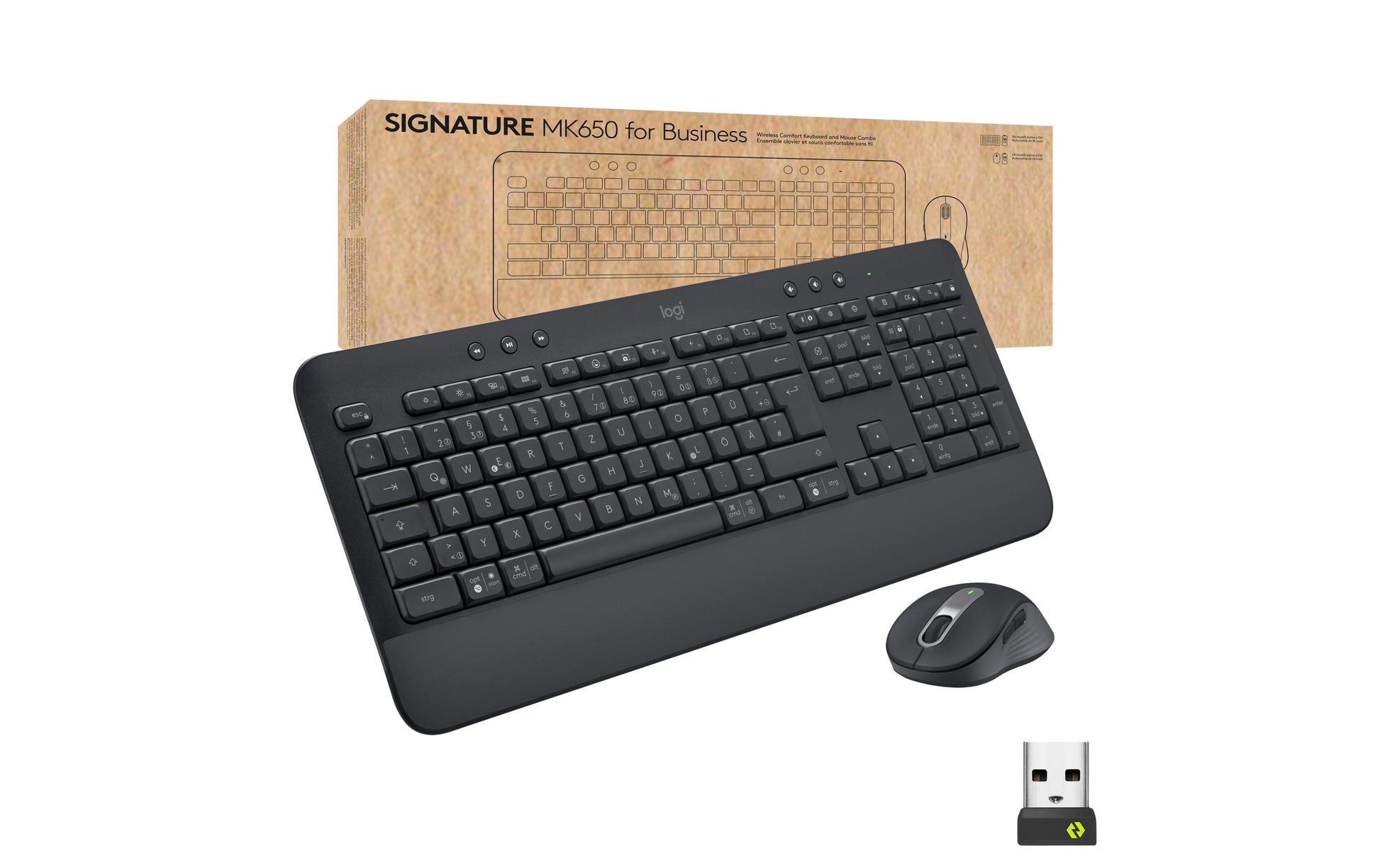 Logitech MK650 – Tastatur, US-Layout (EN), Graphit