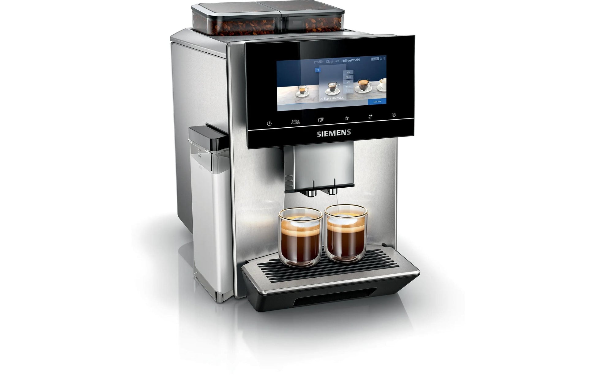 Siemens EQ 900 TQ907D03 Kaffeevollautomat – 19 bar, 2,3 l, 270 g, Keramik-Mahlwerk, Edelstahl