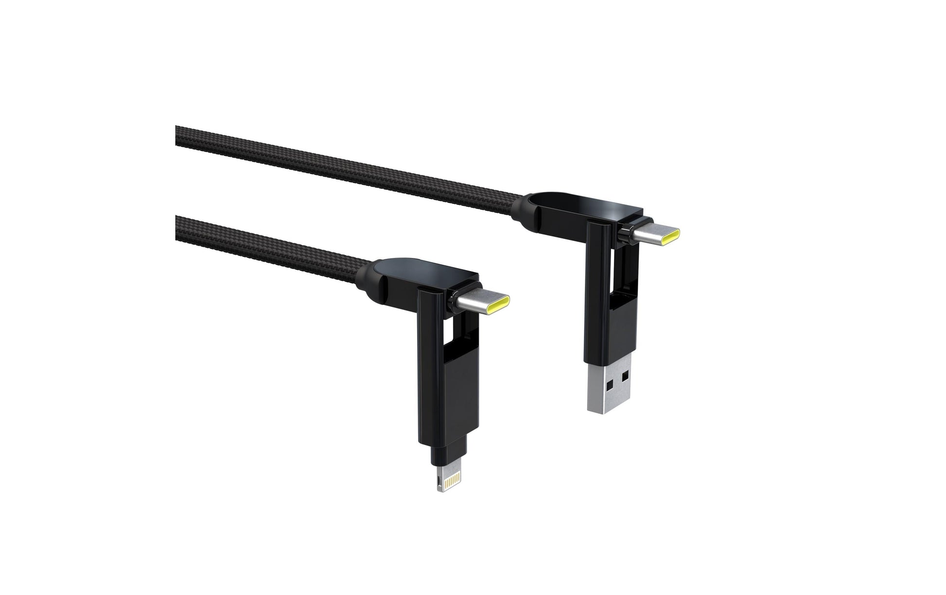 Rolling Square RollingSquare – USB-Kabel – USB-A/USB-C auf USB-C – USB 2.0 (480 Mbps) – 0,3 m – Schwarz
