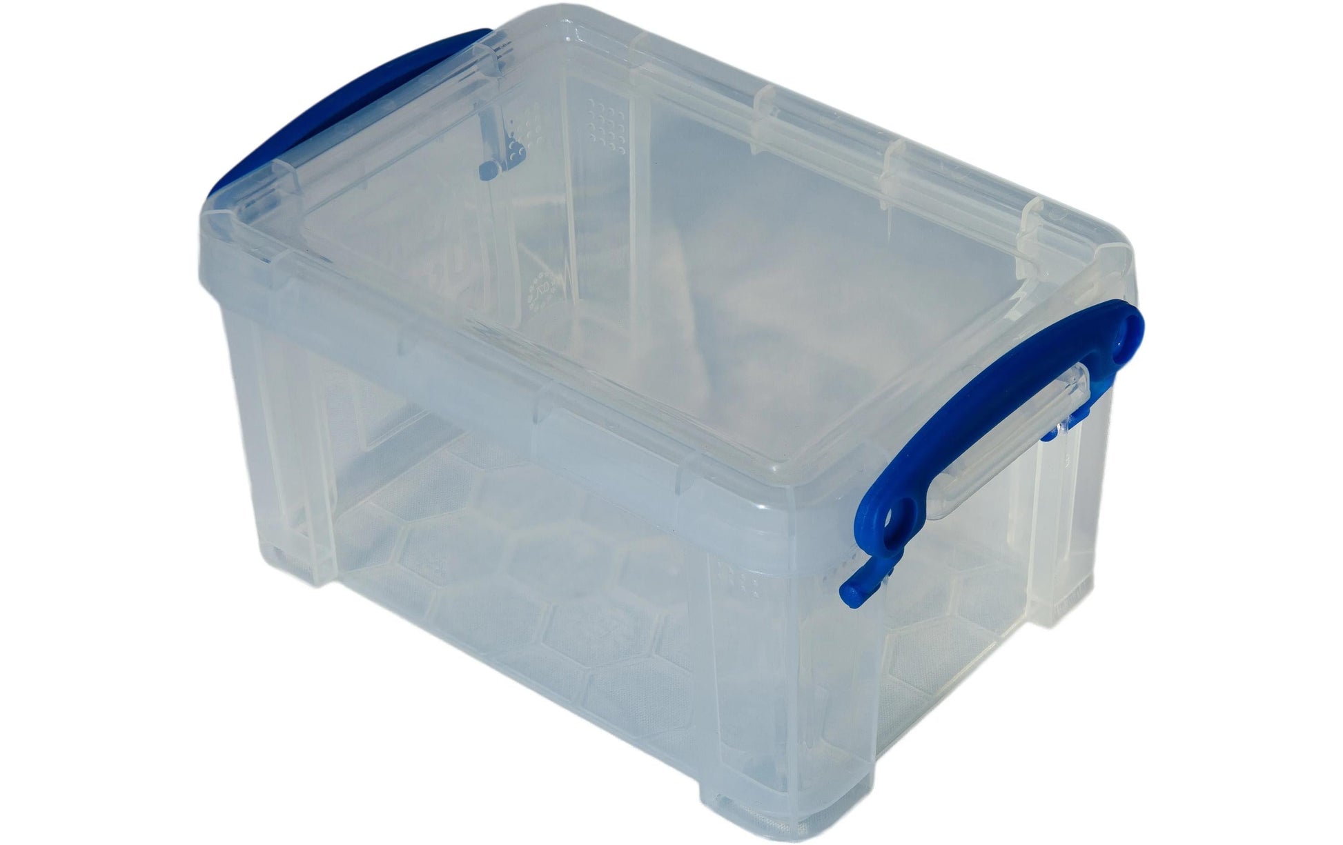 Really Useful Boxes Really Useful Box Aufbewahrungsbox 1,6 l (mit Deckel) – Kunststoff – Transparent – 195 × 110 × 135 mm