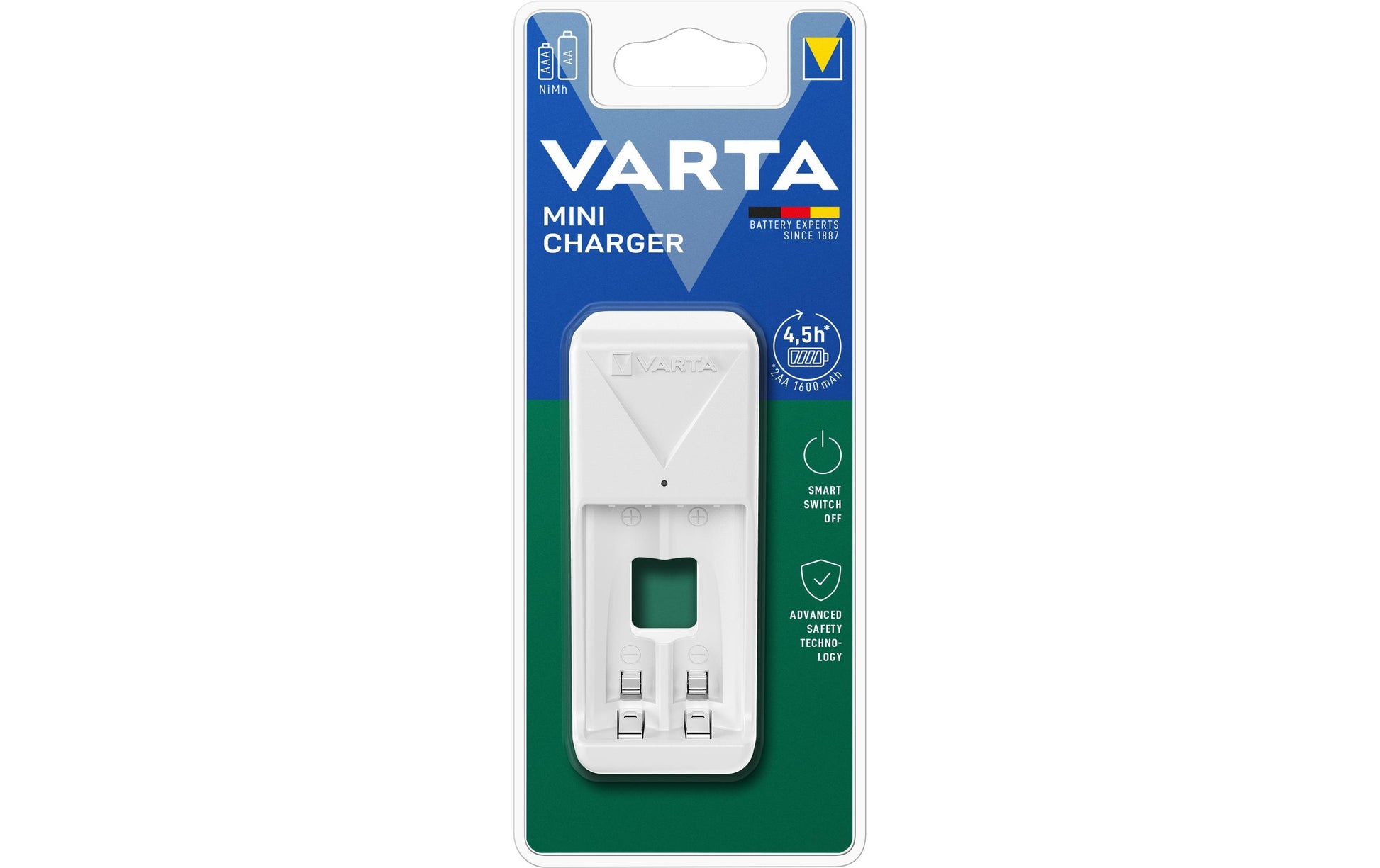 Varta Mini Charger Batterieladegerät 2× – für AA, AAA (NiMH)