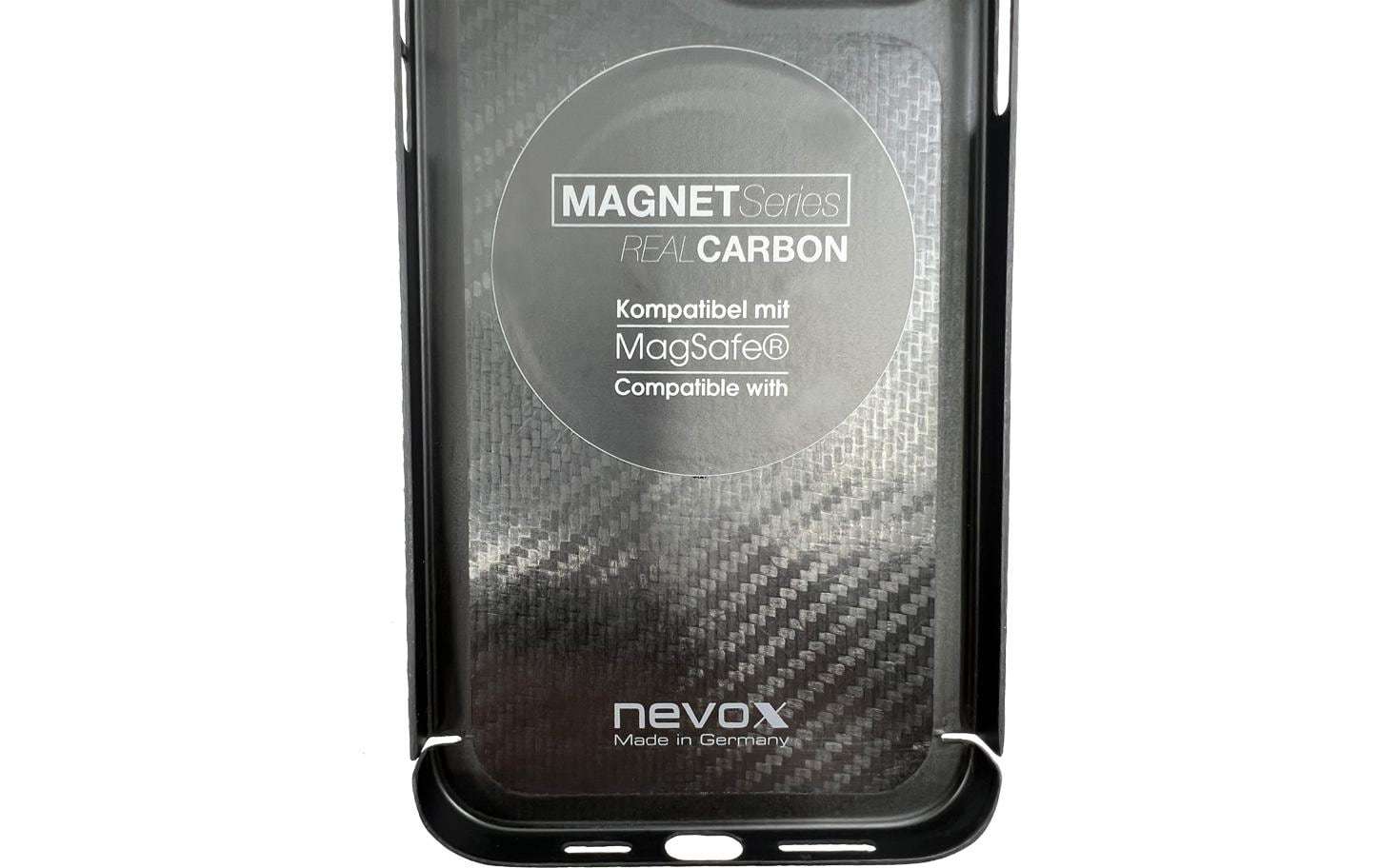 nevox Backcover – für Apple iPhone 14 Plus, MagSafe, Aramid+Carbon+Vectran, Schwarz