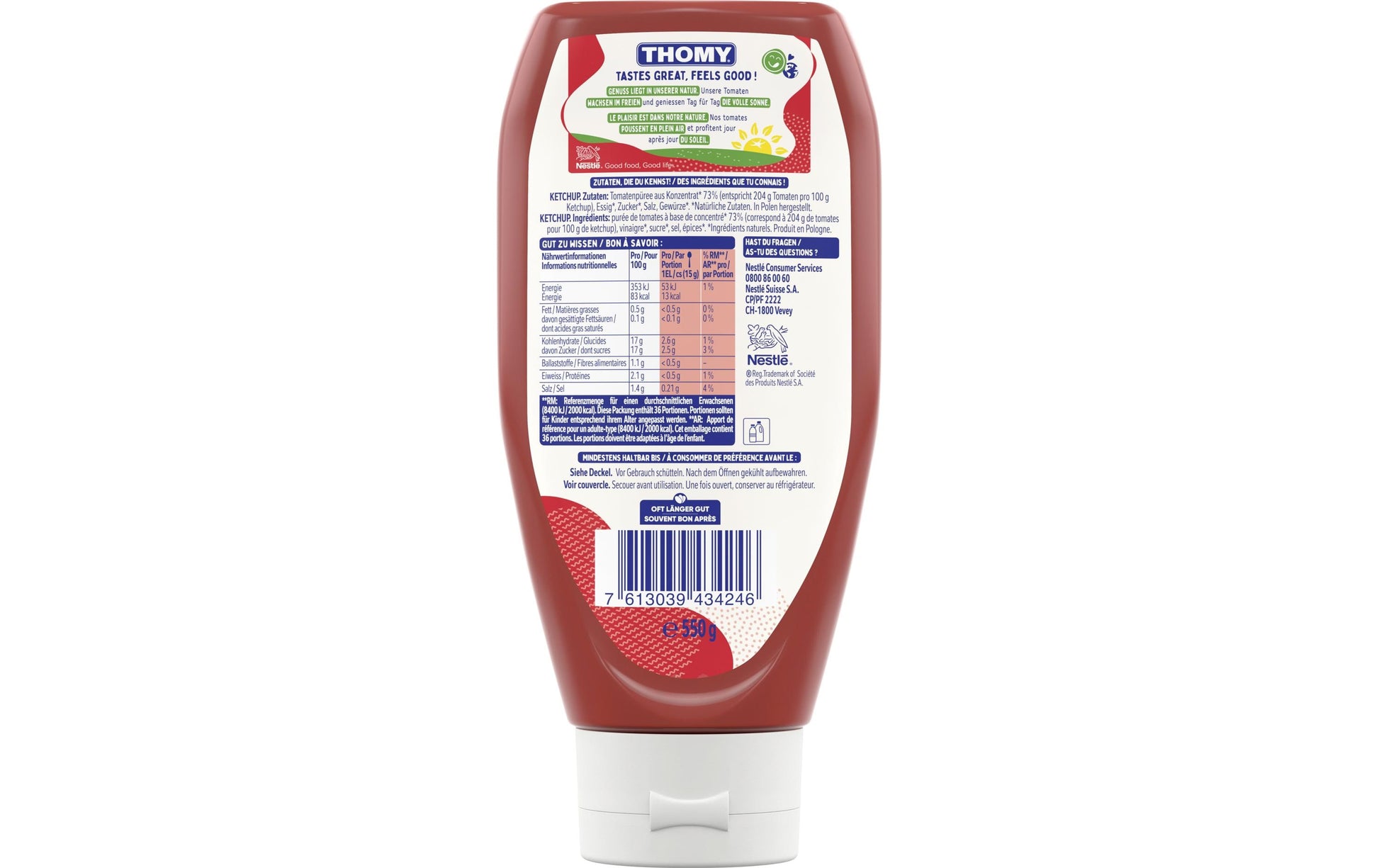 THOMY Ketchup Mild – 550 ml