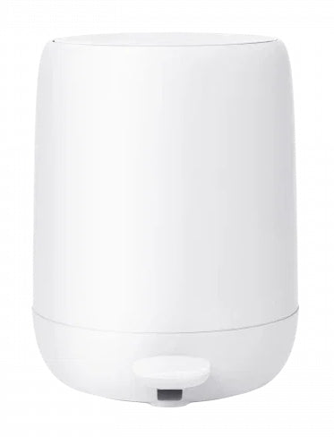 Blomus Kosmetikeimer Sono – 3 l – Kunststoff, rund – weiss – Soft-Close, Anti-Rutsch