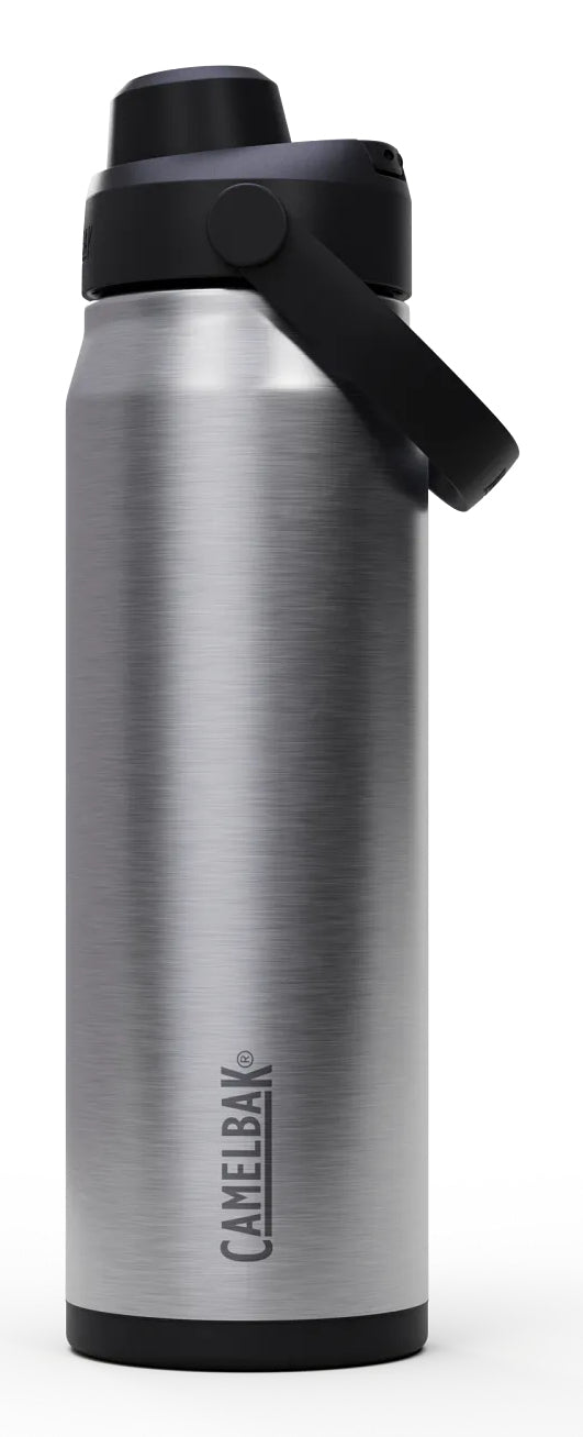 CamelBak Thrive Chug V.I. Isolierflasche 739 ml – doppelwandig, Edelstahl, Klappdeckel, Silber