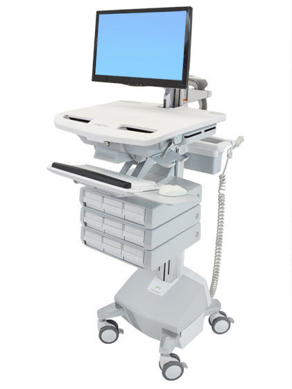Ergotron StyleView IT-/Medizin-Fahrwagen – mit LCD-Arm