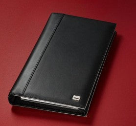 Sigel Visitenkartenalbum – Leder, Schwarz, 160×35×275 mm