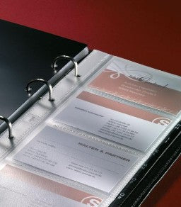 Sigel Visitenkartenalbum – Leder, Schwarz, 160×35×275 mm