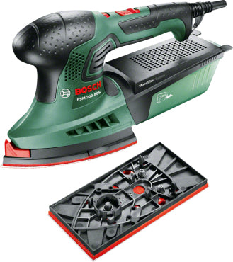 Bosch Multischleifer PSM 200 AES – 200 W – Mikro-Klettverschluss 92 × 182 mm – Drehzahlregelung