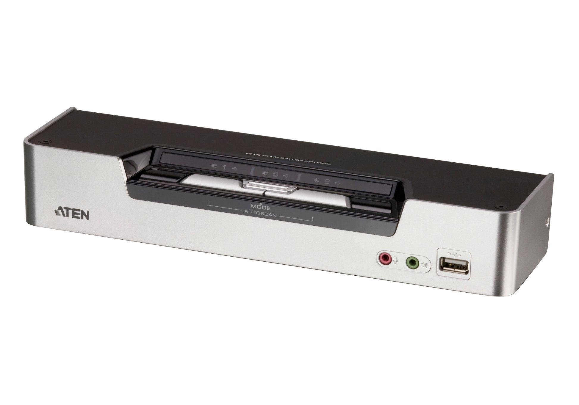 ATEN CS1642 – KVM-Switch 2×1, DVI-I/USB 2.0, 2560 × 1600, Audio