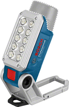 Bosch Professionelle Arbeitsleuchte GLI 10.8V – 330 lm, Akkubetrieb, Blau, Magnet, ohne Akku/Ladegerät