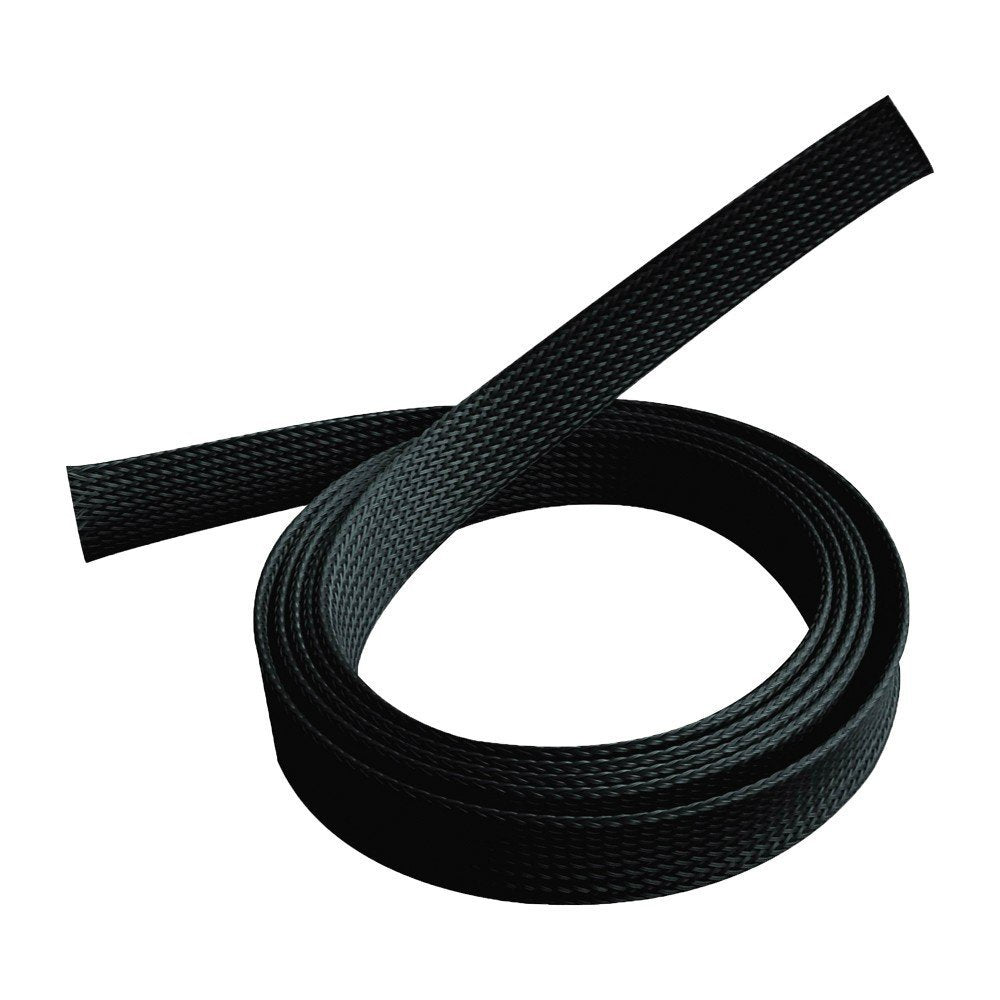 PureMounts Kabelschlauch, 1,8 m × 20 mm, Polyester, Schwarz