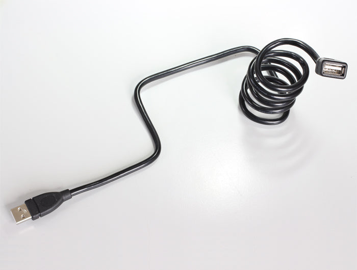 DeLOCK USB-A Verlängerungskabel (Stecker auf Buchse) – USB 2.0 (480 Mbit/s) – 1 m – Schwanenhals – Schwarz