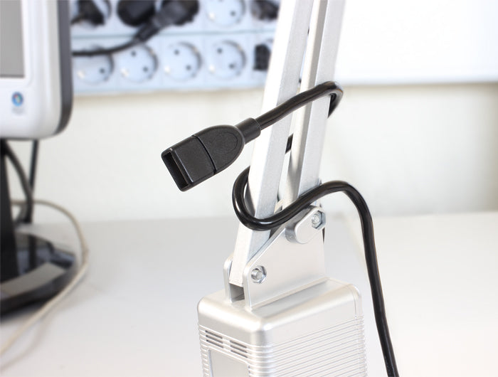 DeLOCK USB-A Verlängerungskabel (Stecker auf Buchse) – USB 2.0 (480 Mbit/s) – 0,5 m – Schwanenhals – Schwarz