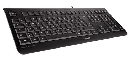 CHERRY KC 1000 – Tastatur, kabelgebunden (USB), CH-Layout (DE-CH), Fullsize (mit Ziffernblock), Schwarz