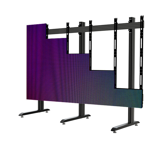 B-Tech Bodenständer – für 25 Displays, für Sony Crystal dvLED – Schwarz