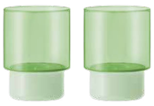 REMEMBER Trinkgläser Jill – 2er Set, 220 ml, Ø 7 cm, Borosilikatglas, spülmaschinenfest, mikrowellengeeignet