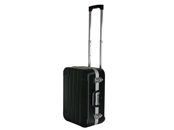 Perel 1819-T1 Werkzeugkoffer – leer, mit Rollen, Trolley, abschliessbar, schwarz, B 461 × H 190 × T 355 mm