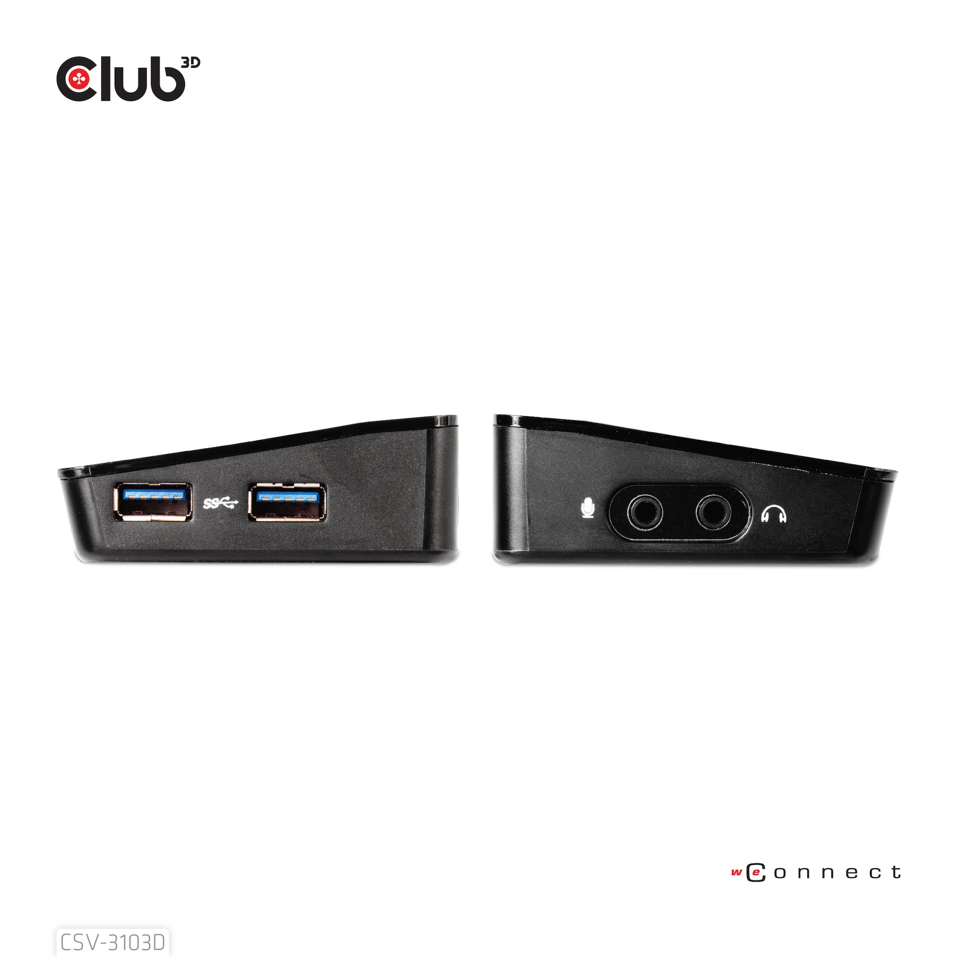 CLUB3D Club 3D CSV-3103D Dockingstation – USB-A, 1× DP, 1× HDMI, 1× DVI, 3× USB-A, GbE, 3,5 mm Audio, für Windows
