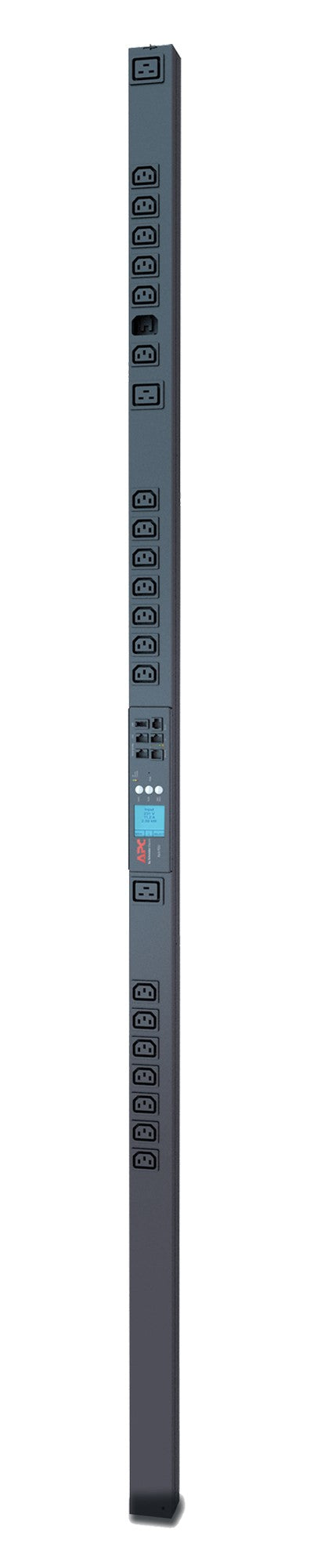 APC Rack PDU 2G – Rack-PDU Metered-by-Outlet, 21× IEC C13 + 3× IEC C19, 16 A, 0U vertikal, 3,7 kW