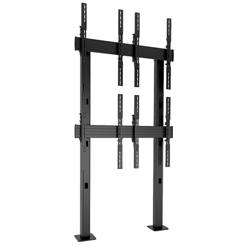 Chief Bodenständer – 42–50" – VESA 100×100–600×100 – bis 45,4 kg, Höhenverstellbar, für 4 Displays – LBM2X2UP
