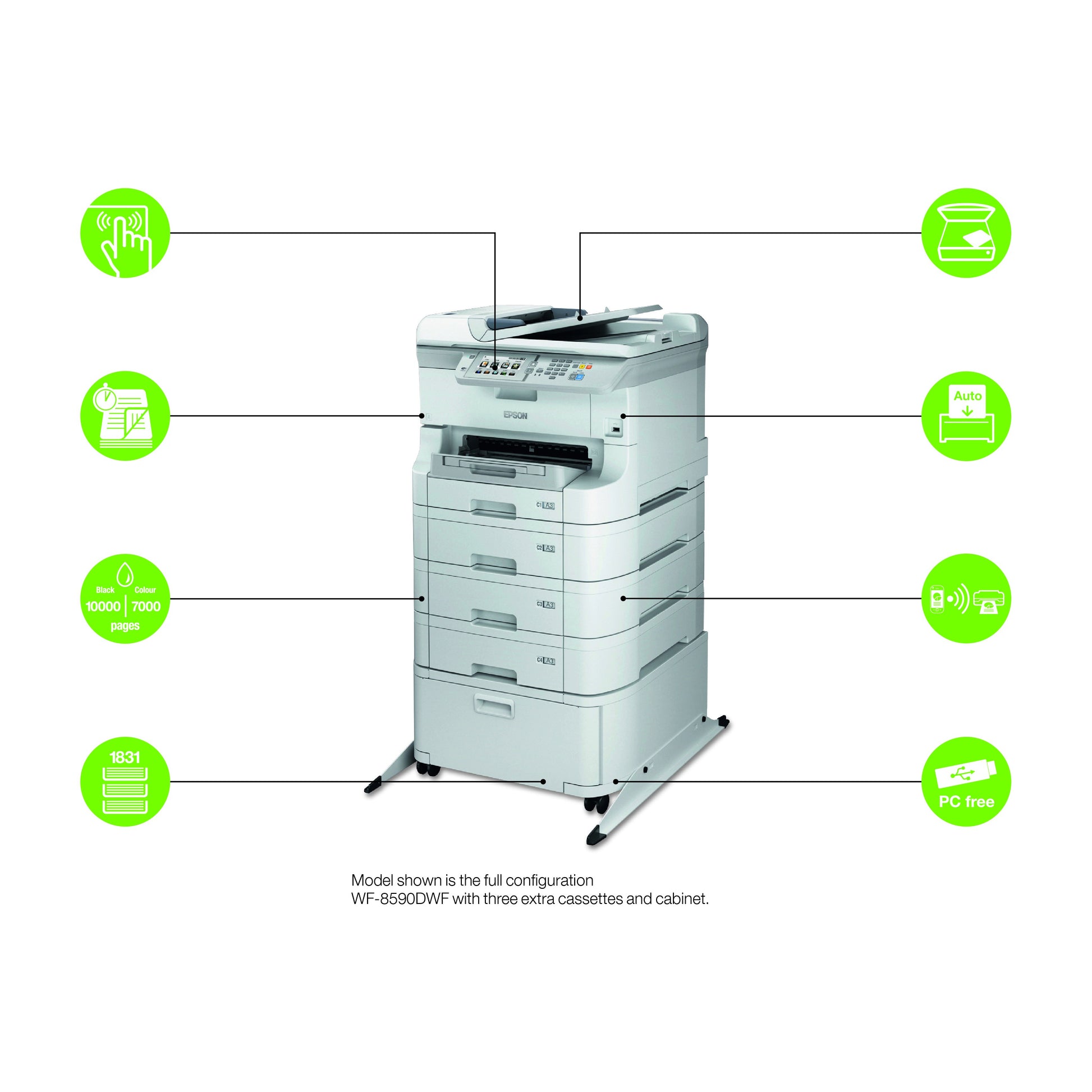 Epson Gelbe Tintenpatrone, XXL, Original – für WorkForce Pro WF-R8590