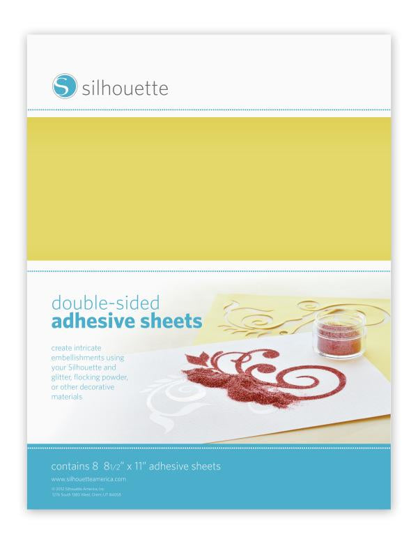 Silhouette Stickerpapier – für Silhouette Schneideplotter – 215 × 280 mm – Weiss – 8 Blatt