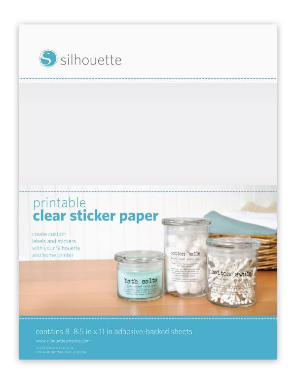 Silhouette Transferfolie, selbstklebend – für Silhouette Schneideplotter – 215 × 280 mm – transparent
