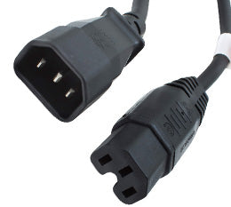 Origin Storage Netzkabel, IEC C14 auf IEC C15, 2 m
