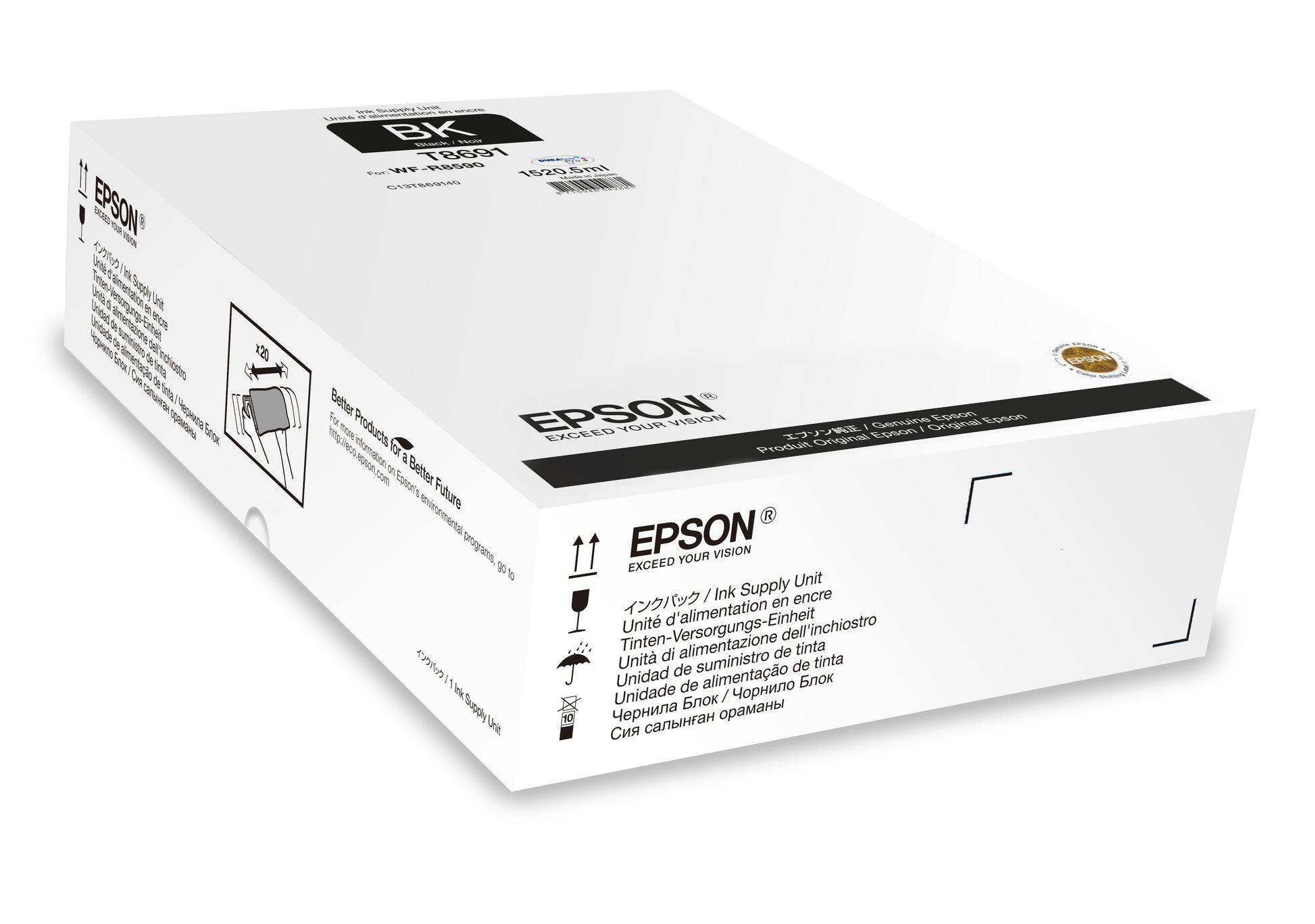 EPSON Tintenpatrone XXL Schwarz T869140 WF-R8590 75'000 Seiten