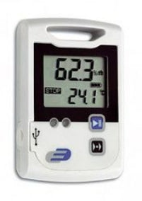 TFA-Dostmann LOG110 Temperatur-/Feuchtesensor – USB, −30–70 °C, 0–99 %, Innen/Aussen