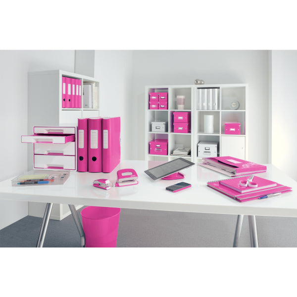 Leitz Ringbuch – 2-Ring – für A4 – Rückenbreite 8,2 cm – Pink