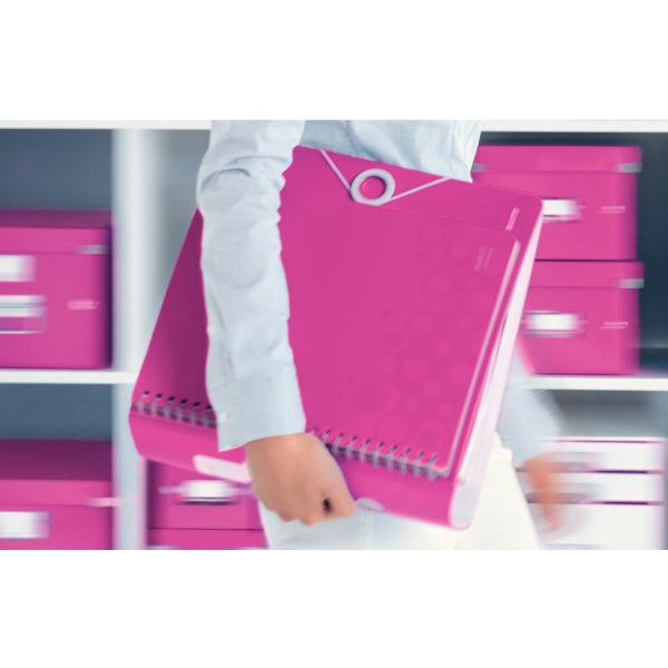 Leitz Ringbuch – 2-Ring – für A4 – Rückenbreite 8,2 cm – Pink