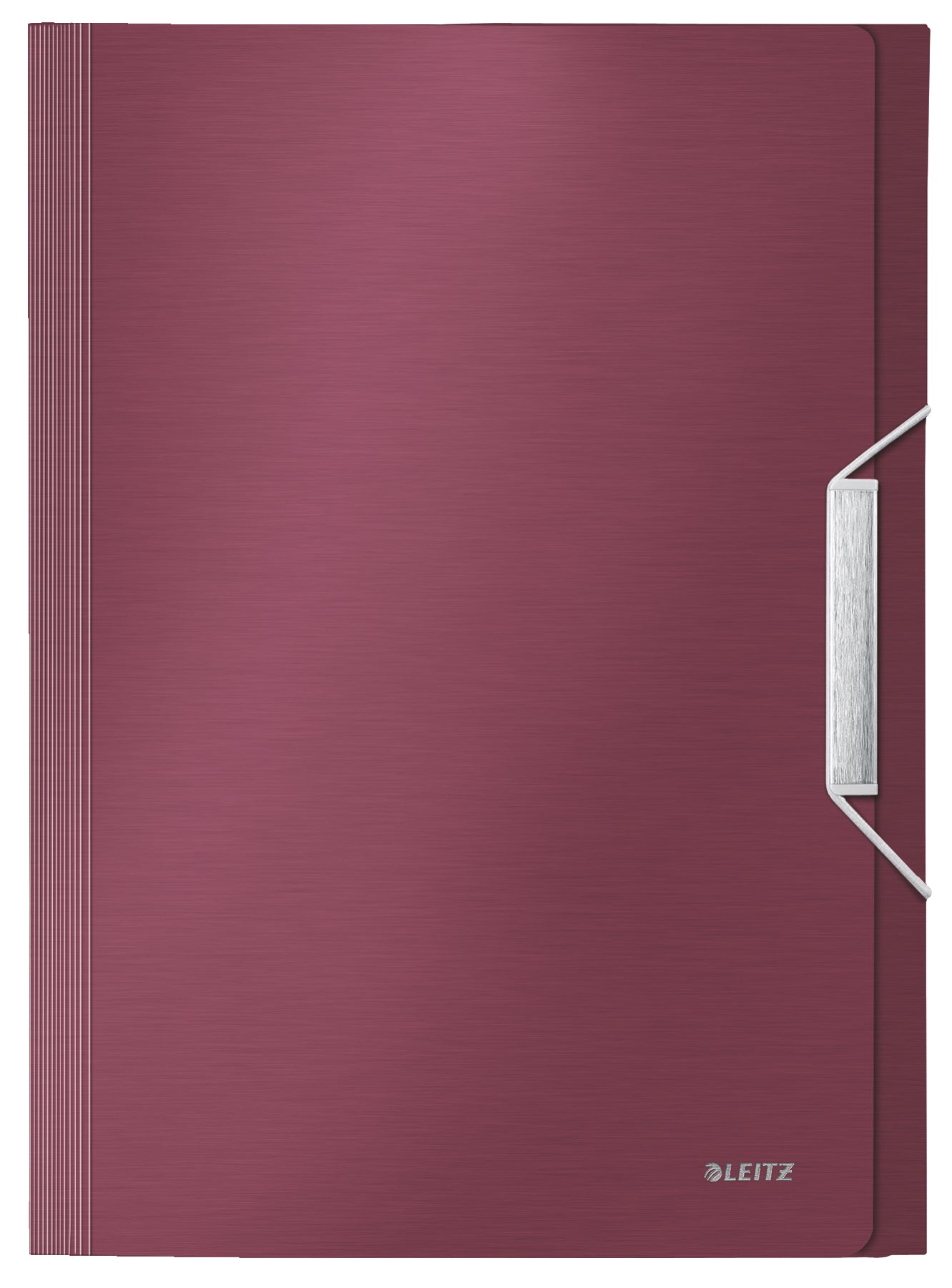 Leitz Fächermappe A4 – 5 Fächer, Gummiband, Polypropylen (PP), Rot, bis 250 Blatt