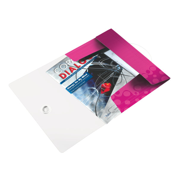Leitz Sammelmappe für A4, Kunststoff, Pink, mit Gummizug