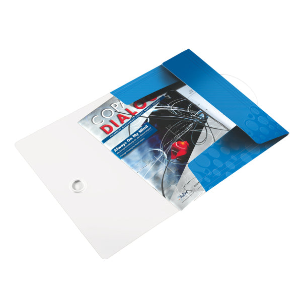 Leitz Sammelmappe für A4, Kunststoff, blau, mit Gummizug
