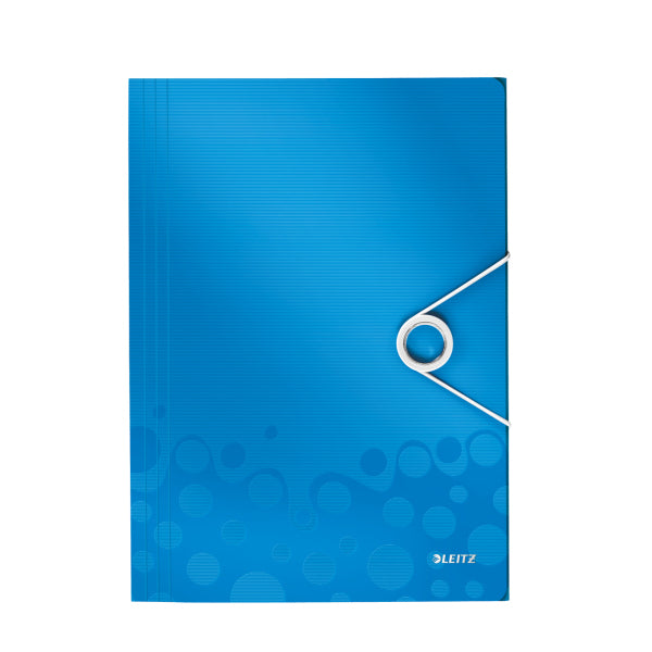 Leitz Sammelmappe für A4, Kunststoff, blau, mit Gummizug