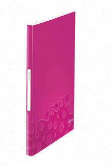 Leitz WOW Sichtbuch, für A4, 40 Hüllen – PP – metallisch/pink
