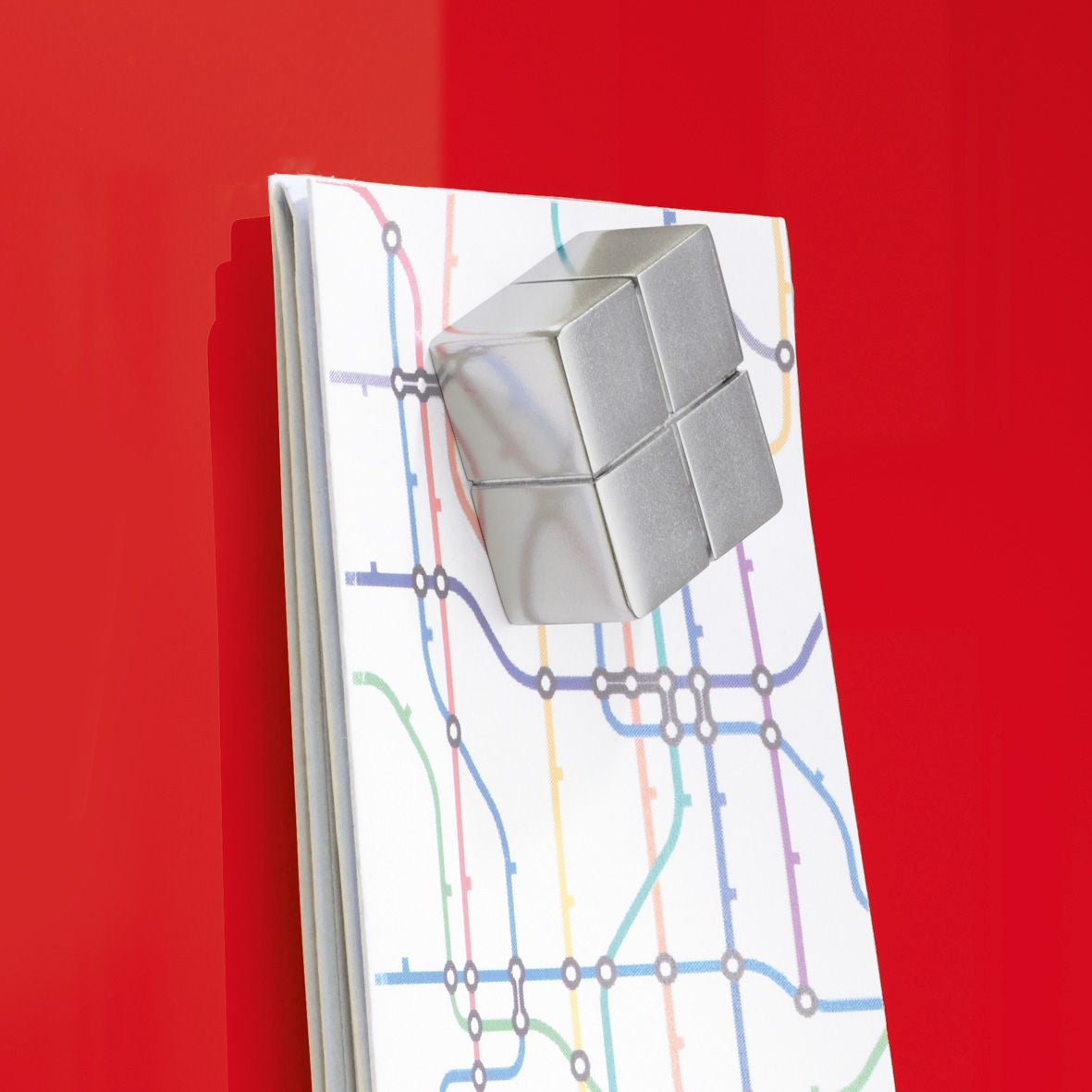 Sigel Whiteboard – 130 × 55 cm, Glas, magnetisch, Wandmontage, inkl. Magnetwürfel, Montagesatz