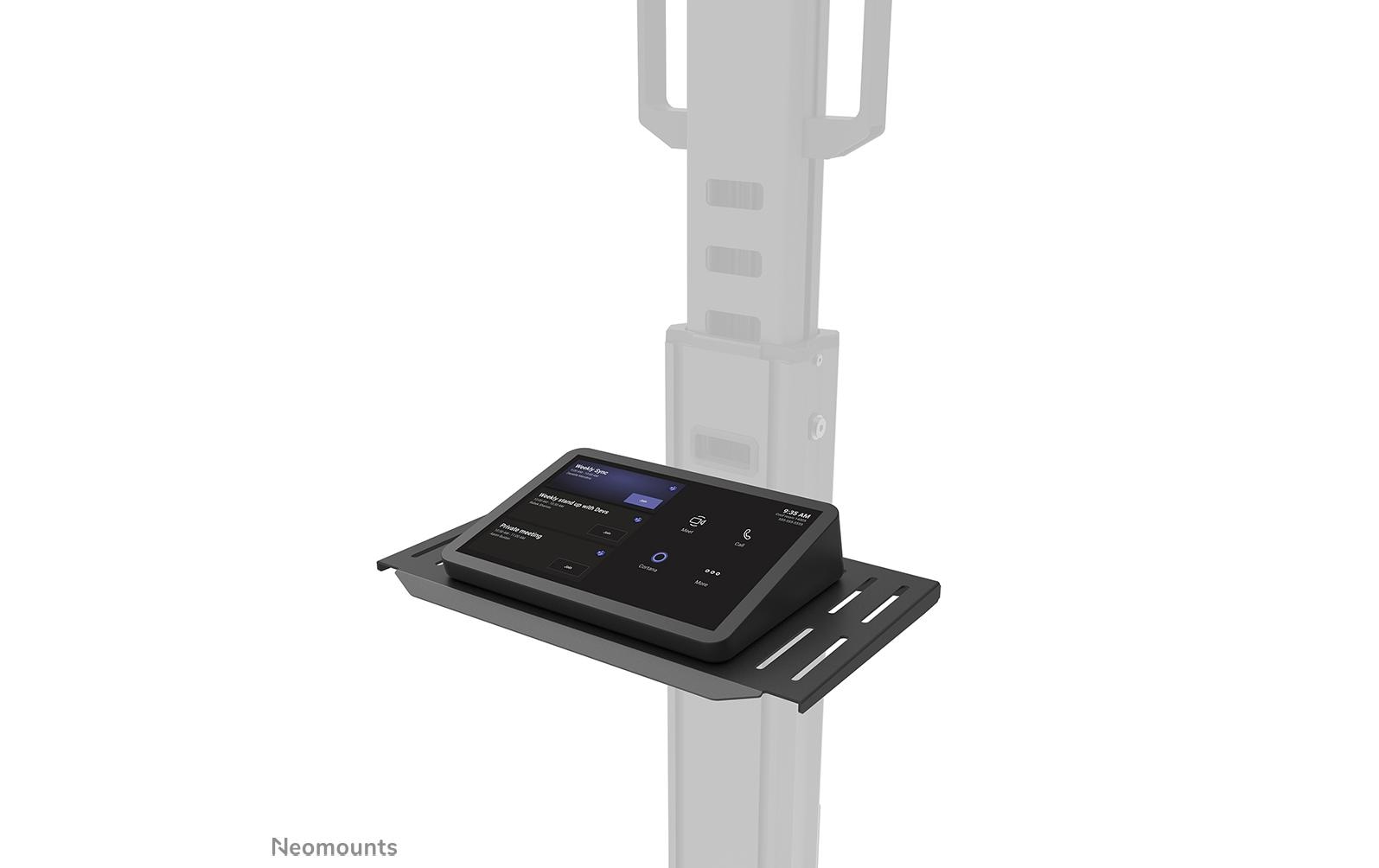 Neomounts AFLS-825BL1 – Regal, höhenverstellbar 225–651 mm, Tragkraft 9 kg, für FL50S-825BL1, Schwarz
