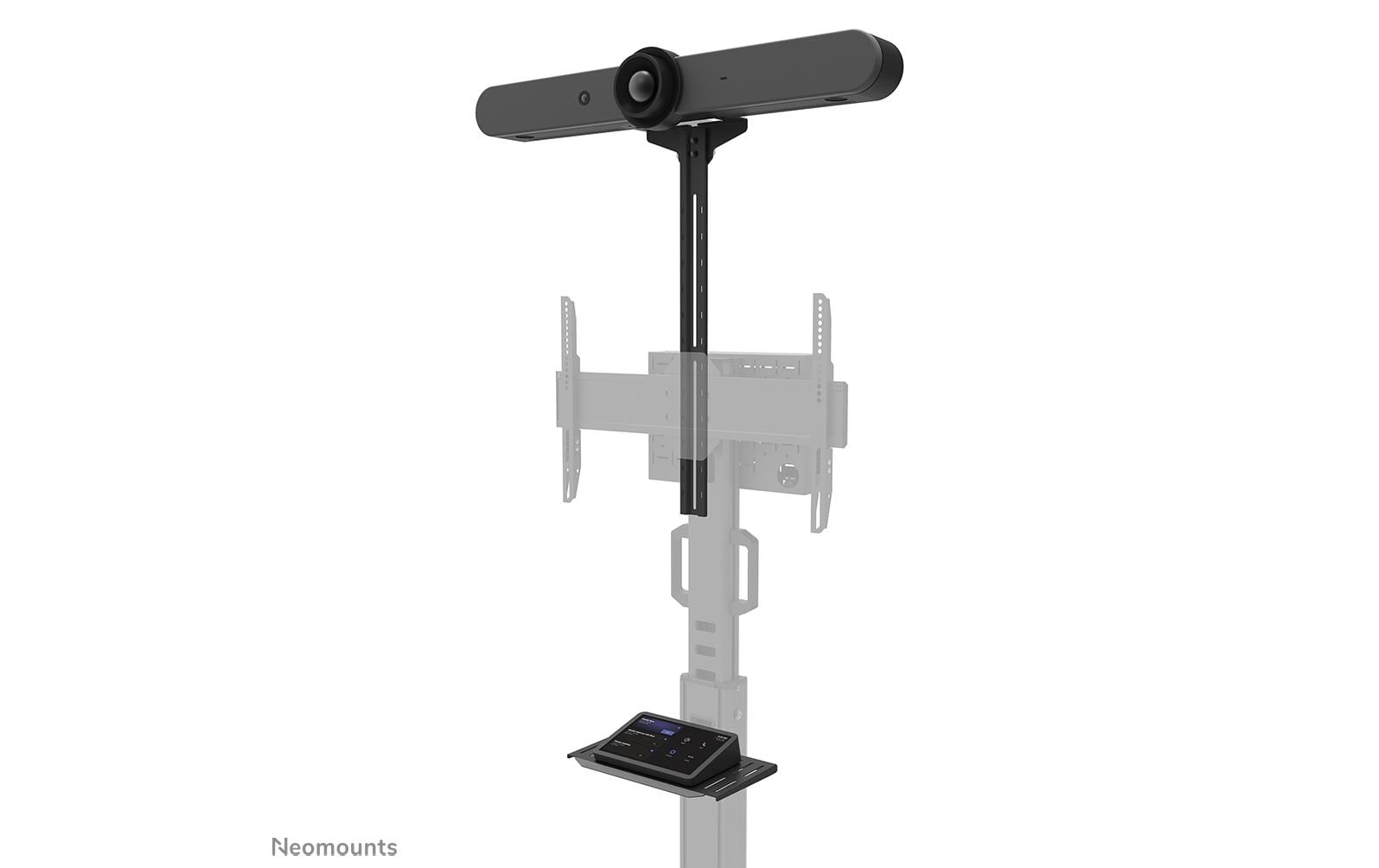 Neomounts AFLS-825BL1 – Regal, höhenverstellbar 225–651 mm, Tragkraft 9 kg, für FL50S-825BL1, Schwarz