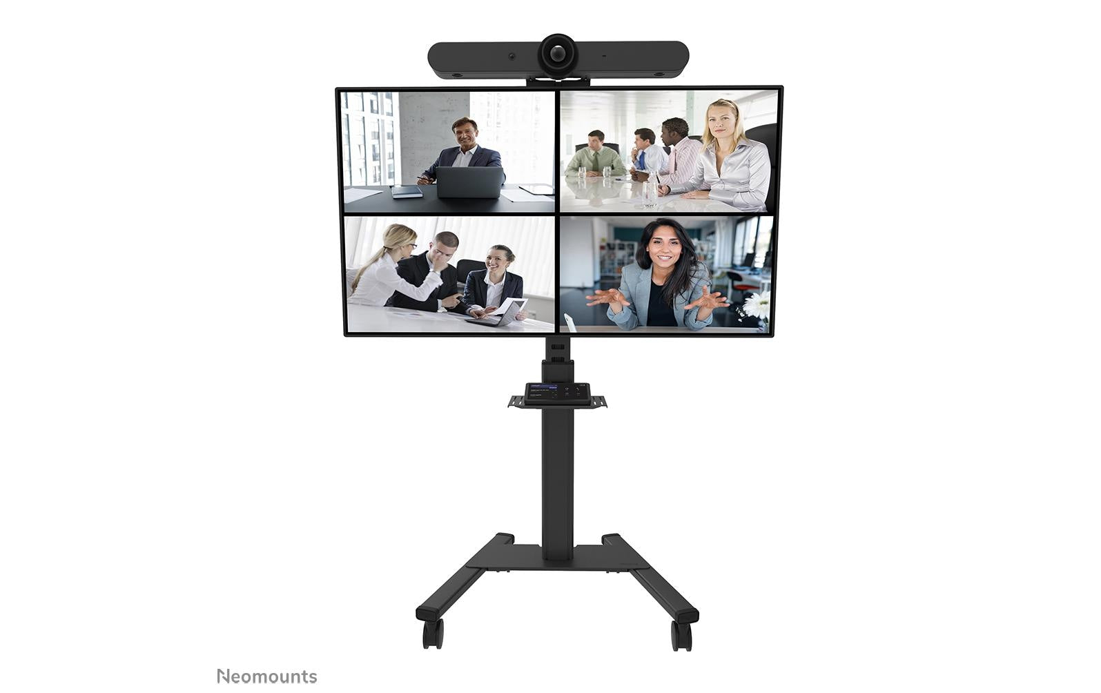Neomounts AFLS-825BL1 – Regal, höhenverstellbar 225–651 mm, Tragkraft 9 kg, für FL50S-825BL1, Schwarz