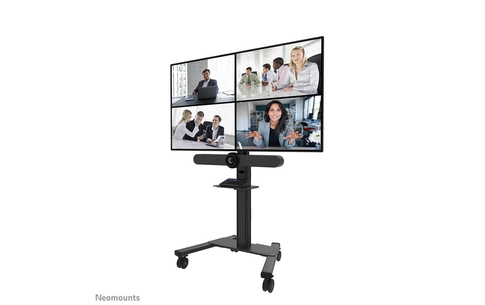 Neomounts AFLS-825BL1 – Regal, höhenverstellbar 225–651 mm, Tragkraft 9 kg, für FL50S-825BL1, Schwarz