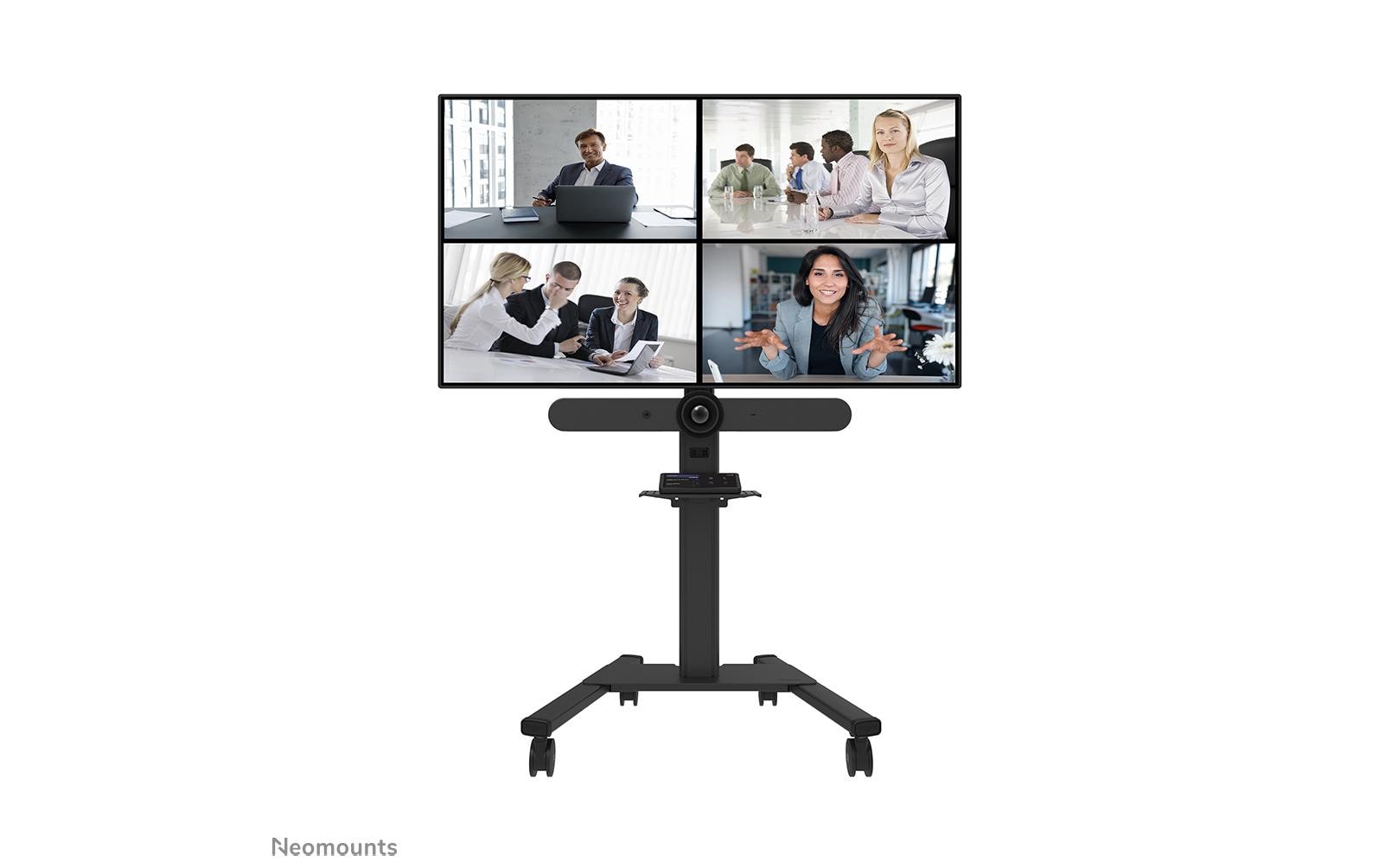 Neomounts AFLS-825BL1 – Regal, höhenverstellbar 225–651 mm, Tragkraft 9 kg, für FL50S-825BL1, Schwarz