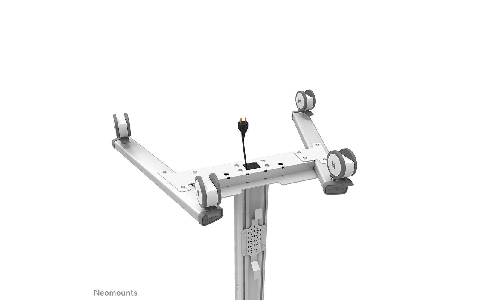 Neomounts Prospektständer FL50S-825WH1 – für VESA 200×200 mm, höhenverstellbar, schwenkbar
