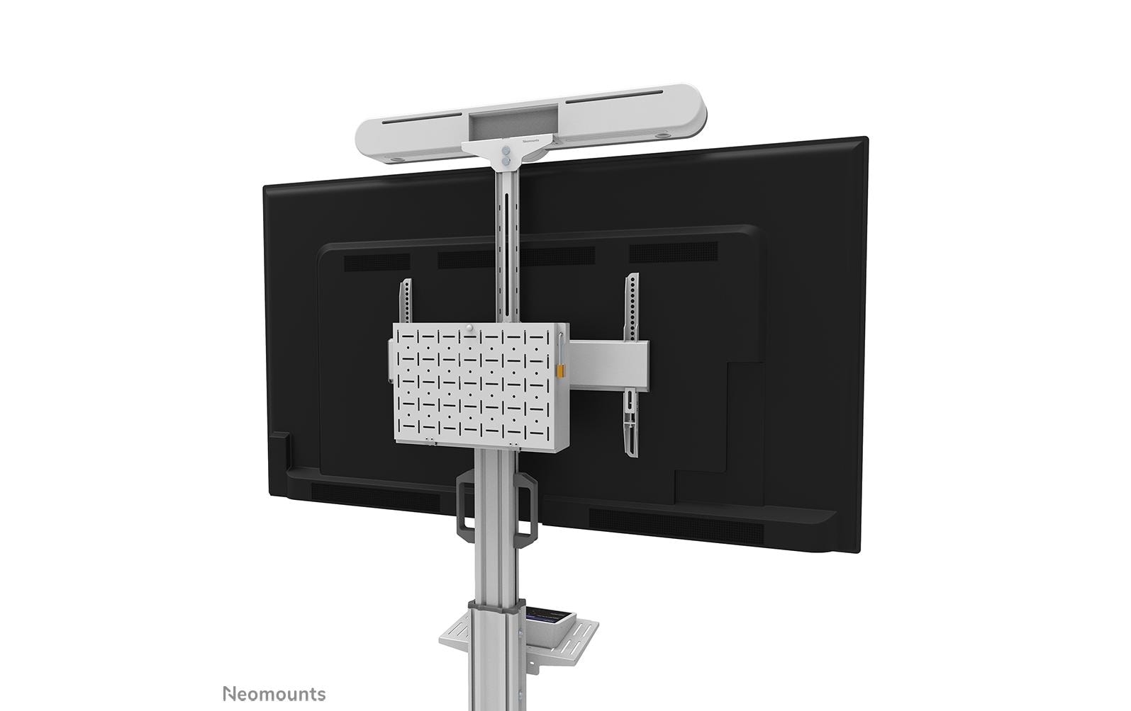 Neomounts Prospektständer FL50S-825WH1 – für VESA 200×200 mm, höhenverstellbar, schwenkbar