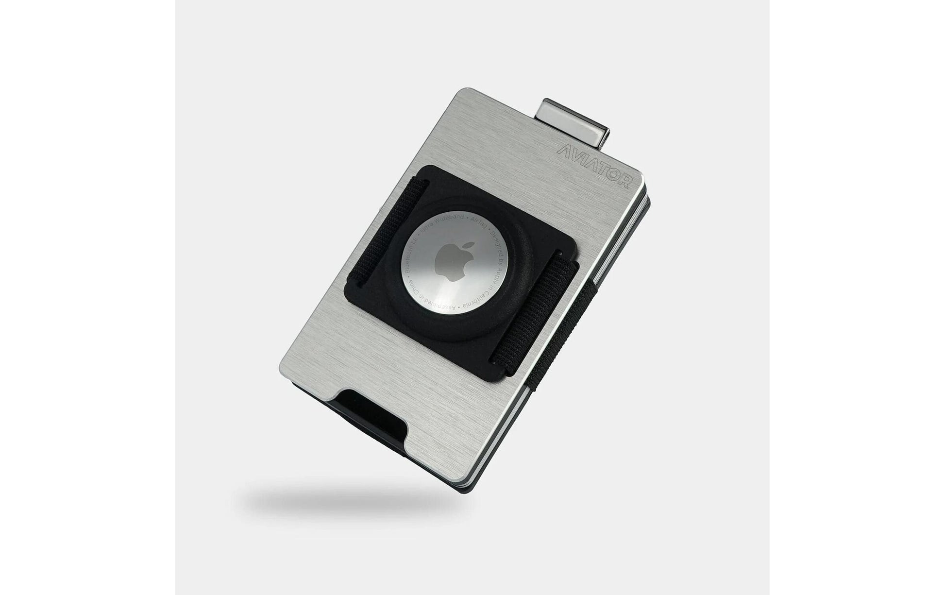 Aviator Wallet AVIATOR – Kartenetui – RFID-Schutz – für 20 Karten, 85,6×10,5×54 mm – Silber – Aluminium