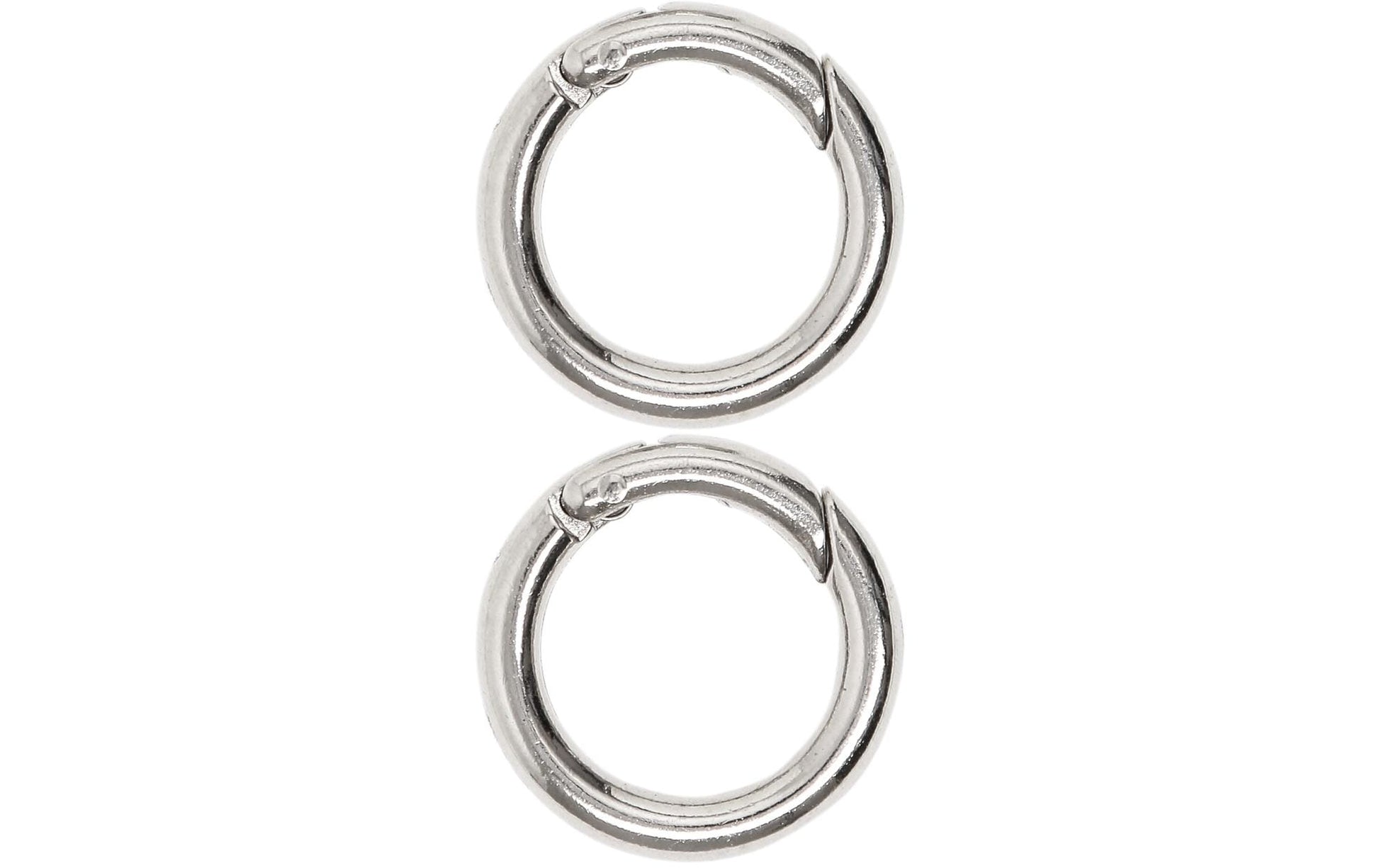lalana Schlüsselring – Metall, Silber, Ø 37 mm, 2er-Set