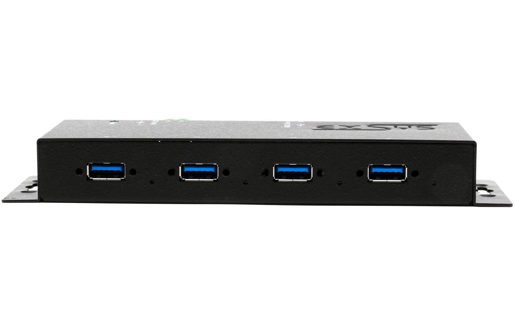 EXSYS EX-1184HMVS-2 USB-Hub – USB-B, 4× USB-A, für Windows/Mac/Linux