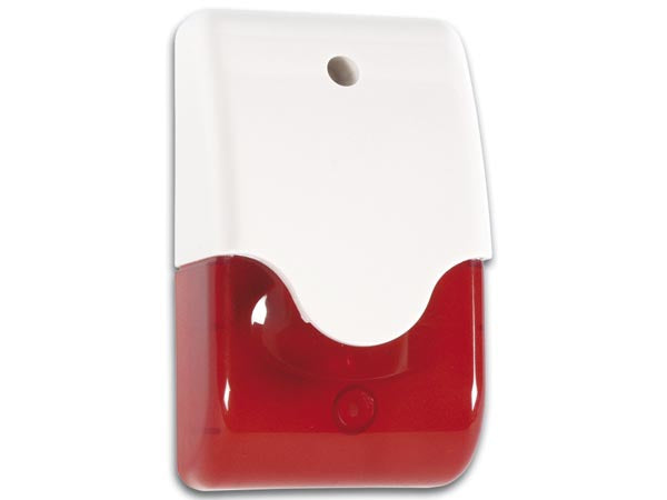 Velleman SVPSL3R – Sirene, verdrahtet, 110 dB, Blitzlicht – weiss